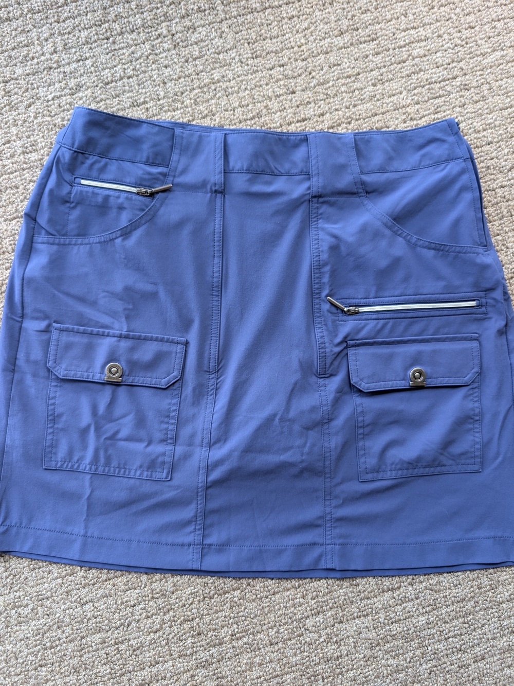 Jamie Sadock Blue Skort with Zip and Patch Pockets